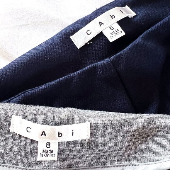 Cabi Newport Stretch Skinny Pants Size 8 #814 (lot of 2, one Navy and one Gray) - Picture 7 of 12